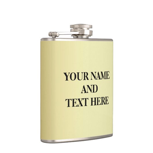 パーソナライズな金ゴールドのカスタムあなた自身の写真 フラスク (右)