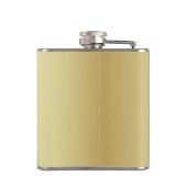 パーソナライズな金ゴールドのカスタムあなた自身の写真 フラスク (裏面)