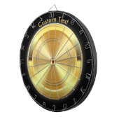 パーソナライズな金ゴールドの円形浮彫り ダーツボード (正面右)