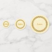 パーソナライズな金ゴールドの第80誕生日 コンフェッティ (正面)