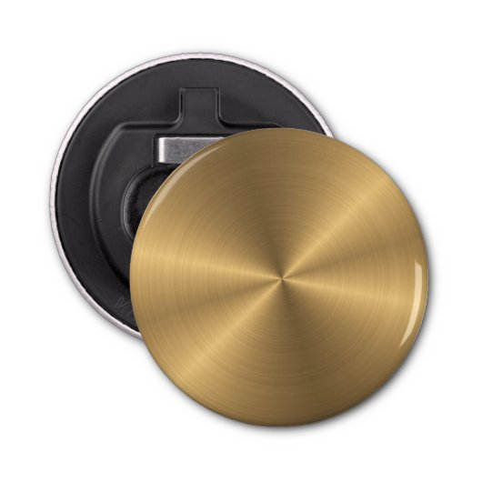 パーソナライズな金ゴールドの金属放射状の質 栓抜き (正面)