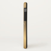 パーソナライズな金ゴールドの金属放射状の質 Case-Mate iPhoneケース (裏面/左)