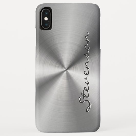 パーソナライズな金属放射状のステンレス鋼の一見 Case-Mate iPhoneケース (裏面)