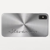 パーソナライズな金属放射状のステンレス鋼の一見 Case-Mate iPhoneケース (裏面(横))