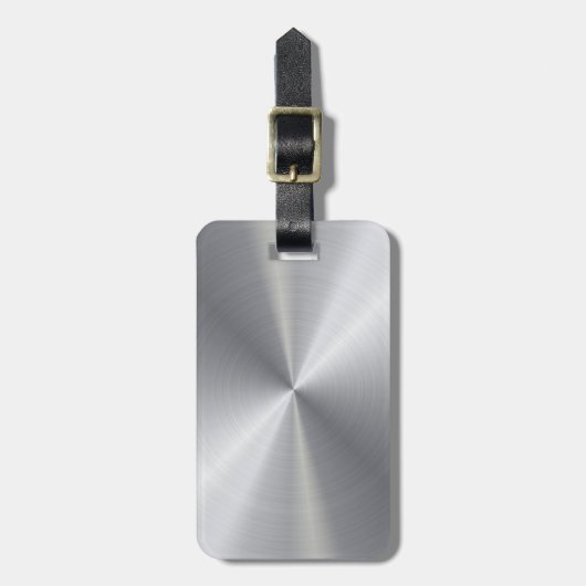 パーソナライズな金属放射状の質2 ラゲッジタグ (正面縦)