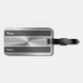 パーソナライズな金属放射状の質2 ラゲッジタグ (裏面横)