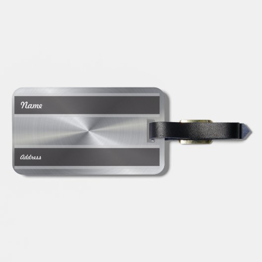パーソナライズな金属放射状の質2 ラゲッジタグ (裏面横)