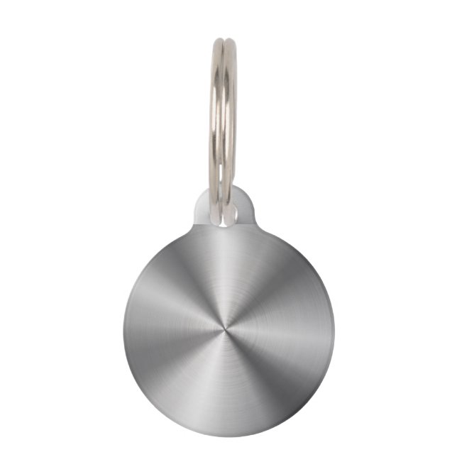 パーソナライズな金属放射状の質 ペット　ネームタグ (裏面)