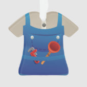 パーソナライズな鉛管工のクリスマスの休日のオーナメント オーナメント (正面)