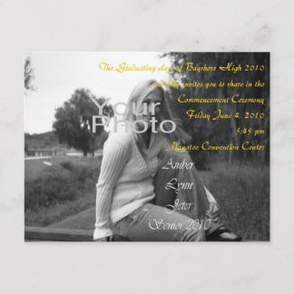 パーソナライズな開始の卒業の招待 招待状