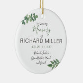 パーソナライズな陶磁器の記念のオーナメント セラミックオーナメント (右)