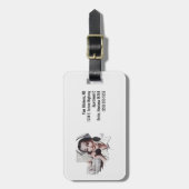 パーソナライズな電話のヴィンテージの病院のナース ラゲッジタグ (正面縦)