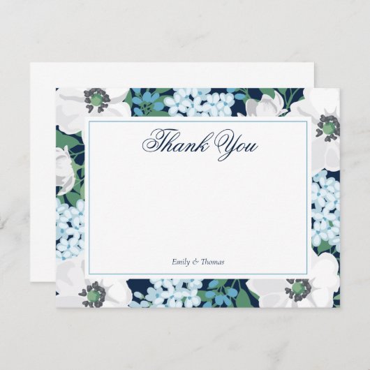 パーソナライズな青い庭のバラはノート感謝していしています ノートカード (正面/裏面)