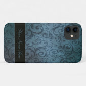 パーソナライズな青い華麗さ Case-Mate iPhoneケース (裏面(横))