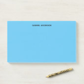 パーソナライズな青 ポストイット (デスク)