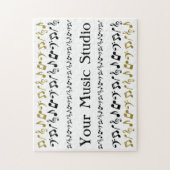 パーソナライズな音楽パズル ジグソーパズル (縦)