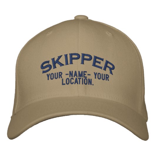 パーソナライズな飛ぶ人の航海のなスタイルの帽子 刺繍入りキャップ (正面)