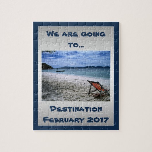 パーソナライズな驚きの休暇 ジグソーパズル (縦)