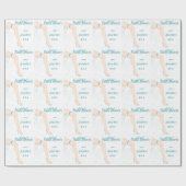 パーソナライズな魅力の花嫁のウェディングシャワーの覆い ラッピングペーパー (フラット)