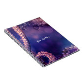 パーソナライズな魅力的な紫色の白熱シックな魅力 ノートブック (右側)