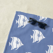 パーソナライズな魚のビーチタオル ビーチタオル (インサイチュ)