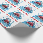 パーソナライズな鮫の包装紙 ラッピングペーパー (角)