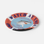 パーソナライズな鮫週の紙皿 ペーパープレート (アングル)