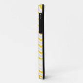 パーソナライズな黄色いシェブロン Case-Mate iPhoneケース (裏面/左)