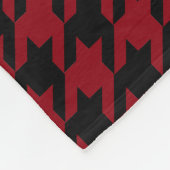 パーソナライズな黒い猟犬歯の白いシカの(雄ジカの)枝角 フリースブランケット (角)