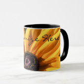 パーソナライズな黒によって注目されるスーザンのコーヒー・マグ マグカップ (正面右)