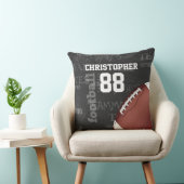 パーソナライズな黒板のアメリカン・フットボール クッション (椅子)