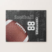 パーソナライズな黒板のアメリカン・フットボール ジグソーパズル (横)
