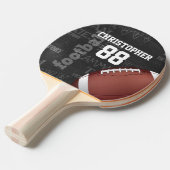 パーソナライズな黒板のアメリカン・フットボール 卓球ラケット (正面アングル)