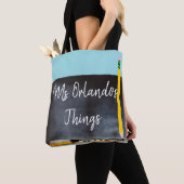 パーソナライズな黒板のトートバックwの先生の名前 トートバッグ (クローズアップ)