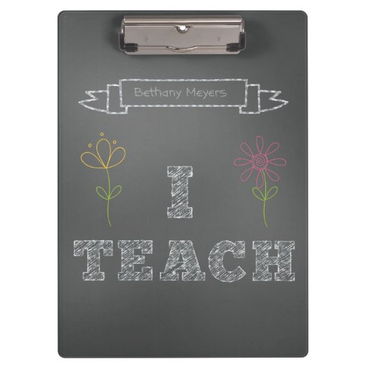 パーソナライズな黒板私はクリップボードを教えます クリップボード (正面)