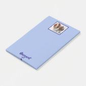 パーソナライズな10" x 6"後it®ノートw/Basset ポストイット (アングル)