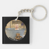 パーソナライズな2つの写真母の日のお母さんのための| キーホルダー (裏面)