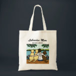 パーソナライズな3ラブラドールおよびお母さん トートバッグ<br><div class="desc">菓子3のラブラドールおよびお母さんのデザイン。  美しいイエロー・ラブラドール・レトリーバーにおよびチョコレート実験室および彼/彼女のお母さんに湖でよい残りがあっています。  彼らは何か。雑談していますか。か。  好むと同時に文字をカスタマイズことができます。  黄色およびチョコレートラブラドールのお母さんの母の日の素晴らしいギフト!  Naomi Ochiai著作成される。 実験室の恋人の家のためのラブラドールのギフト。</div>