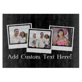 パーソナライズな3写真のスナップショットはカスタムな色を組み立てます カッティングボード