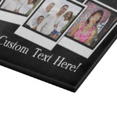 パーソナライズな3写真のスナップショットはカスタムな色を組み立てます カッティングボード (角)