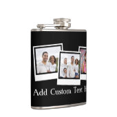 パーソナライズな3写真のスナップショットはカスタムな色を組み立てます フラスク (右)