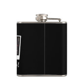 パーソナライズな3写真のスナップショットはカスタムな色を組み立てます フラスク (裏面)