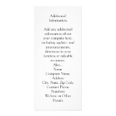 パーソナライズな3写真のスナップショットはカスタムな色を組み立てます ラックカード (裏面)