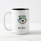 パーソナライズな552 ACWのスタッフのマグ ツートーンマグカップ (左)