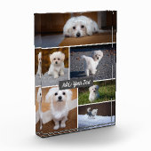 パーソナライズな6つの写真のコラージュの文字の写真のブロック フォトブロック (左)