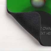 パーソナライズな8つの球のプールおよびビリヤード マウスパッド (コーナー)