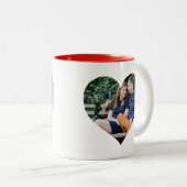 パーソナライズな|の写真のハート ツートーンマグカップ (正面右)