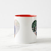 パーソナライズな|の写真のハート ツートーンマグカップ (中央)