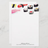 パーソナライズな|の寿司の文房具 便箋 (正面/裏面)