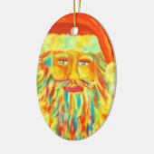 パーソナライズな"カラフルなクロース"のサンタ芸術 セラミックオーナメント (左)